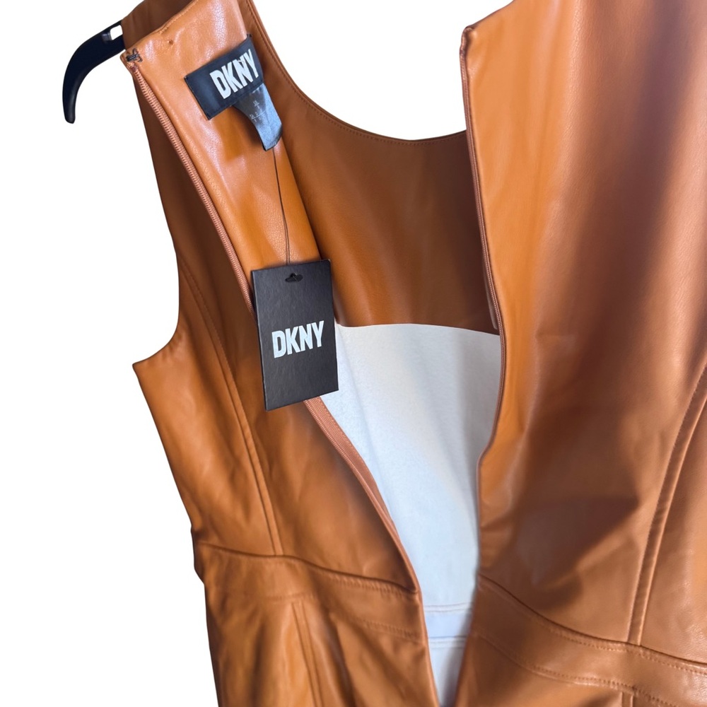 DKNY Women's Tan Dress - Size 8 - Fast Ship - Picture 4 of 6